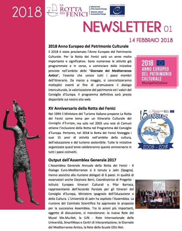Newsletter 01 – Febbraio