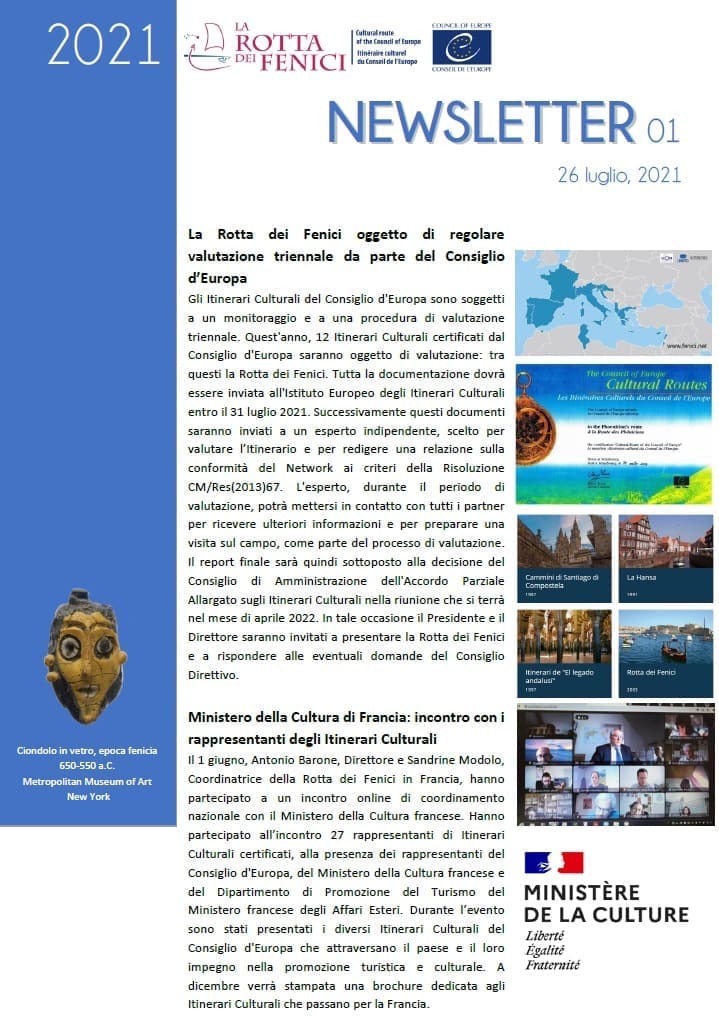 Newsletter 01 – Luglio 2021