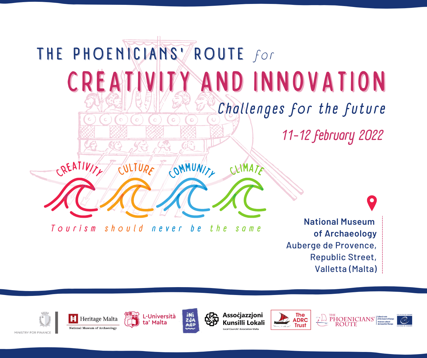 Creatività e Innovazione sulla Rotta dei Fenici. Le sfide per il futuro, La Valletta 11 febbraio 2022