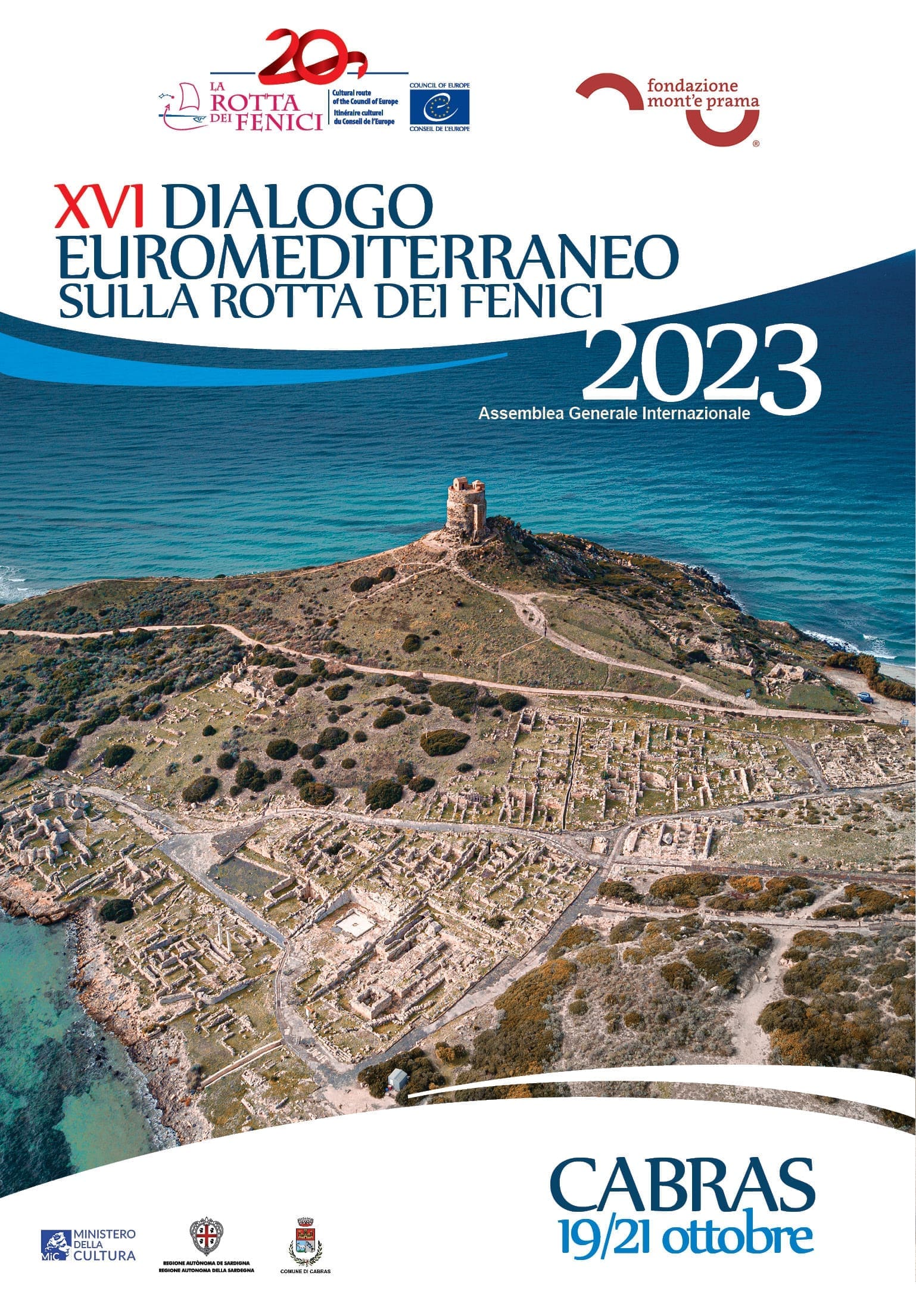 Assemblea Generale Internazionale – XX Anniversario della Rotta dei Fenici, Cabras (18-20 ottobre) – Porto Torres (20-21 ottobre)