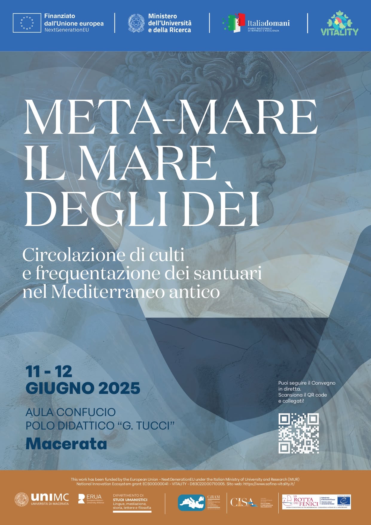 Convegno “Meta-Mare. Il mare degli dèi: circolazione di culti e frequentazione dei santuari nel Mediterraneo antico”
